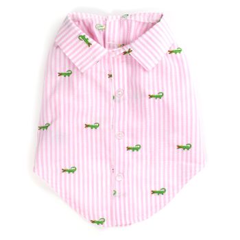 Pink Stripe Alligator Shirt
