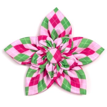 Preppy Argyle Flower