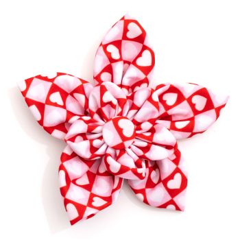 Colorblock Hearts Flower