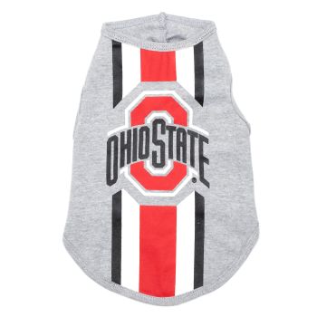 Ohio State Stripe Dog Tee