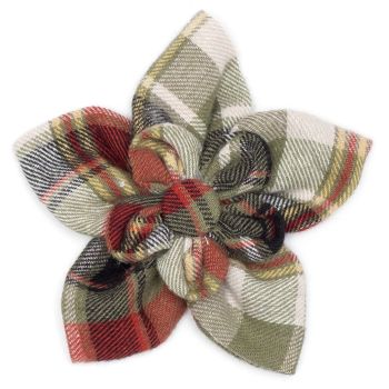 Olive Multi Plaid Flower