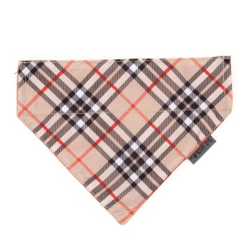 Bias Plaid Tan Bandana